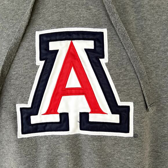 University of Arizona Pullover Collegiate Hoodie Sweatshirt Gray Wildcats Mens S - Picture 2 of 7